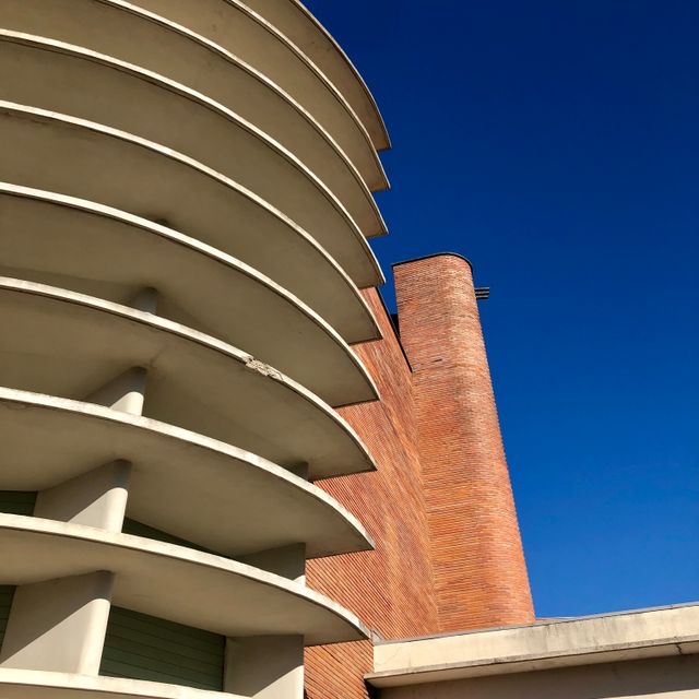 La soufflerie de Banlève, île du Ramier, arch. R; Krieger, 1937