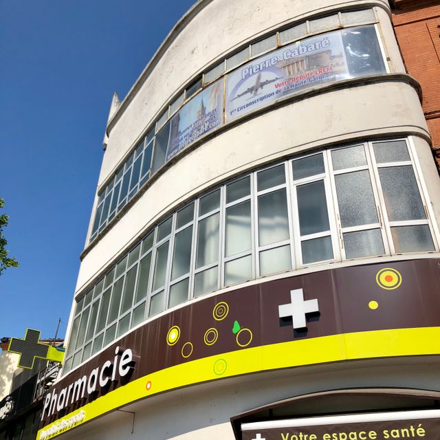 Pharmacie Subra, avenue H. Serres, arch. JL Gilet, 1937